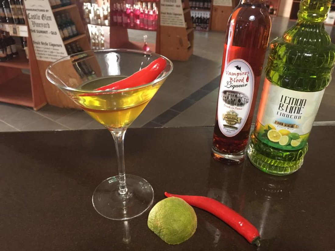 Chilli Lime martini Cocktail Recipes Castle Glen Australia